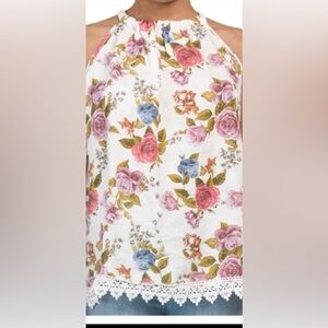 NWT Bellambra linen Floral top Sz Small